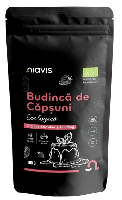 Budinca de Capsuni Fara Gluten Bio, 100 g-NIAV.00151