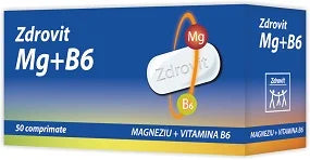 Magneziu + Vitamina B6, 50 comprimate-ZDRO.00059