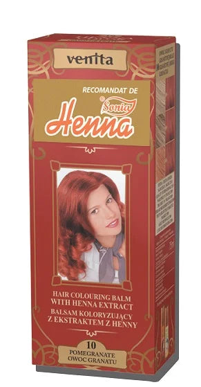Henna Balsam Colorare Nr.10 Rosu Rodie, 75 ml-HENN.00029