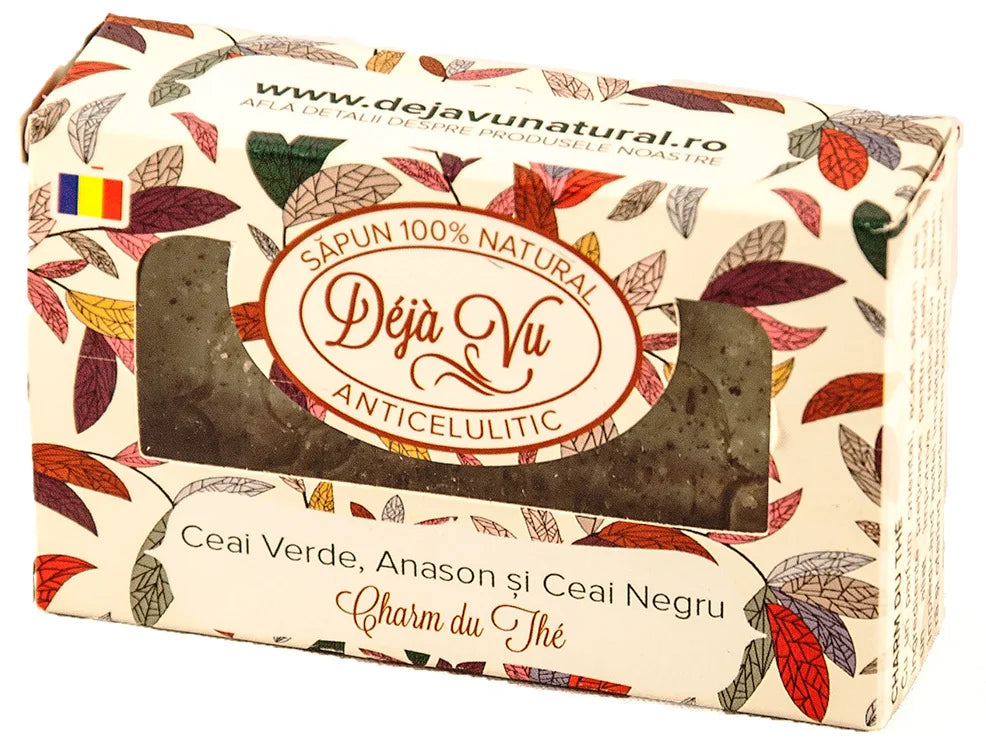 Sapun natural cu ceai verde si ceai negru 90gr-DEJA.00011