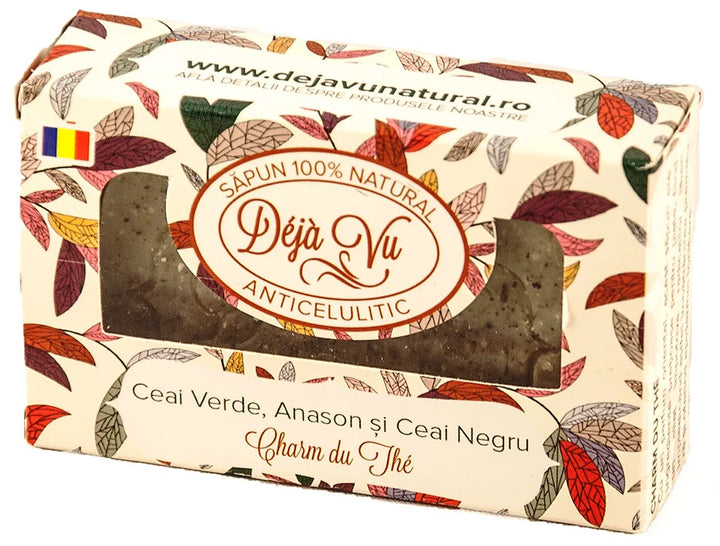 Sapun natural cu ceai verde si ceai negru 90gr-DEJA.00011