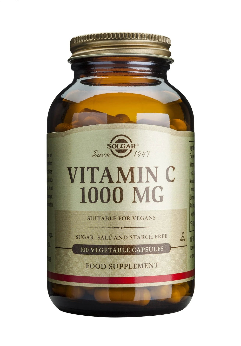 Vitamina C 1000 mg, 100 capsule-SOLG.00014