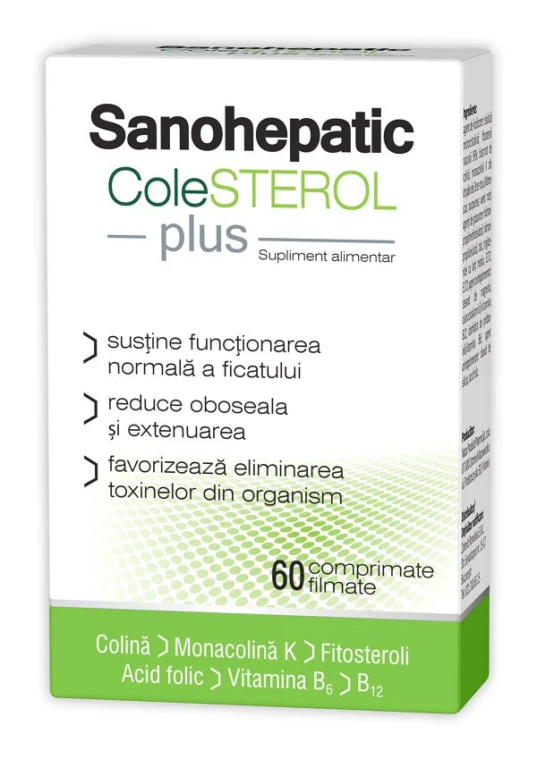 Sanohepatic Colesterol Plus, 60 comprimate-ZDRO.00640