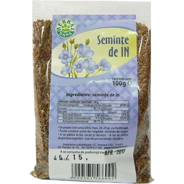 Seminte de In, 100 g-HERB.00611