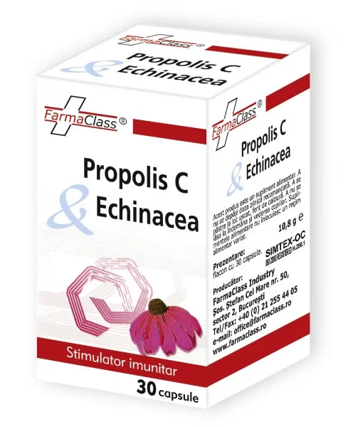 Propolis C + Echinaceea, 30 capsule-FARM.00048