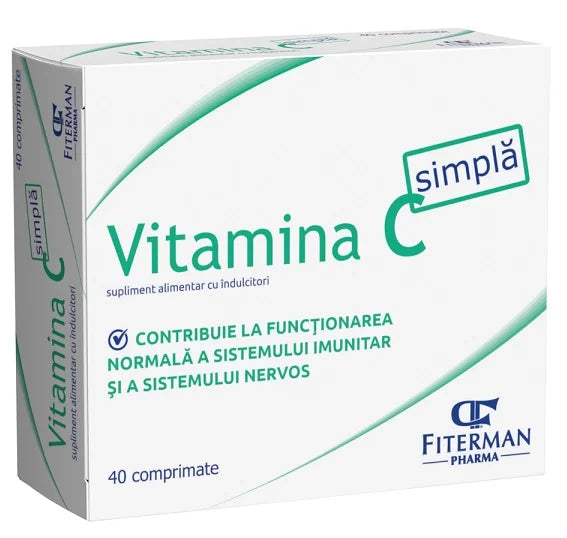 Vitamina C Simpla 180 mg, 40 comprimate-FITT.00278