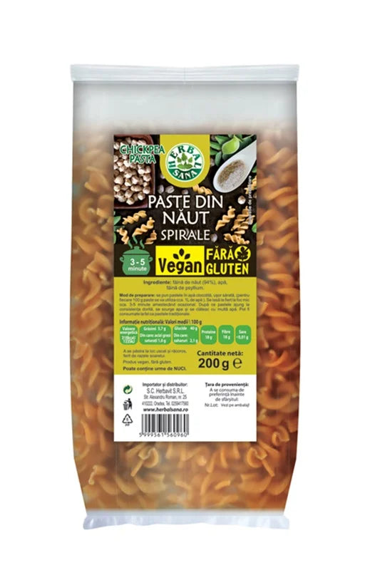 Paste Spirale cu Naut, 200 g-HERB.01526