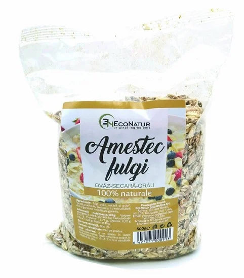 Amestec Fulgi Ovaz, Secara, Grau 500 gr-ECON.00047