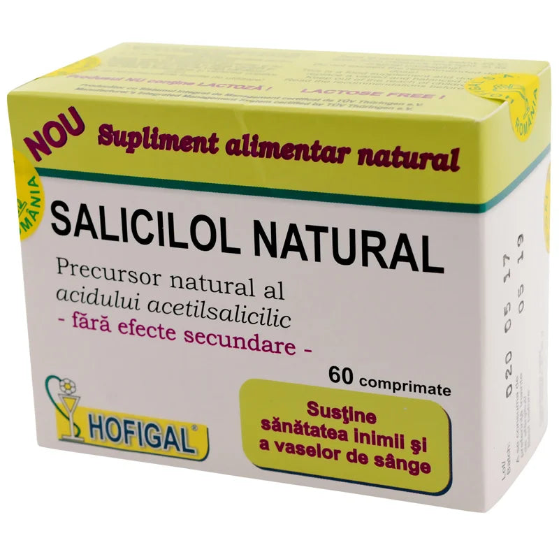Salicilol Natural, 60 comprimate-HOFI.00251