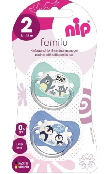 Suzeta Family Latex nr. 2, 2 bucati/set-ABIS.00099
