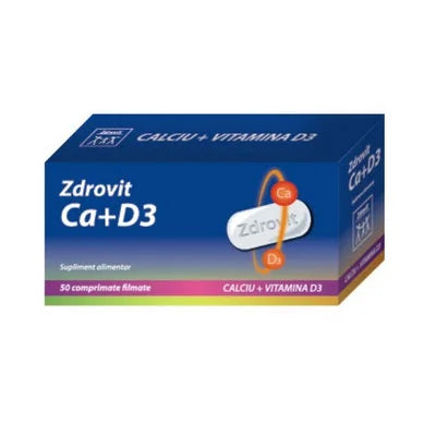 Calciu + Vitamina D3, 50 comprimate-ZDRO.00050