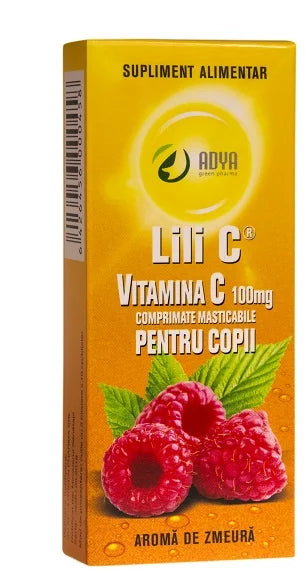  Vitamina C Zmeura pentru Copii, 100mg, 30cps-ADYA.00051