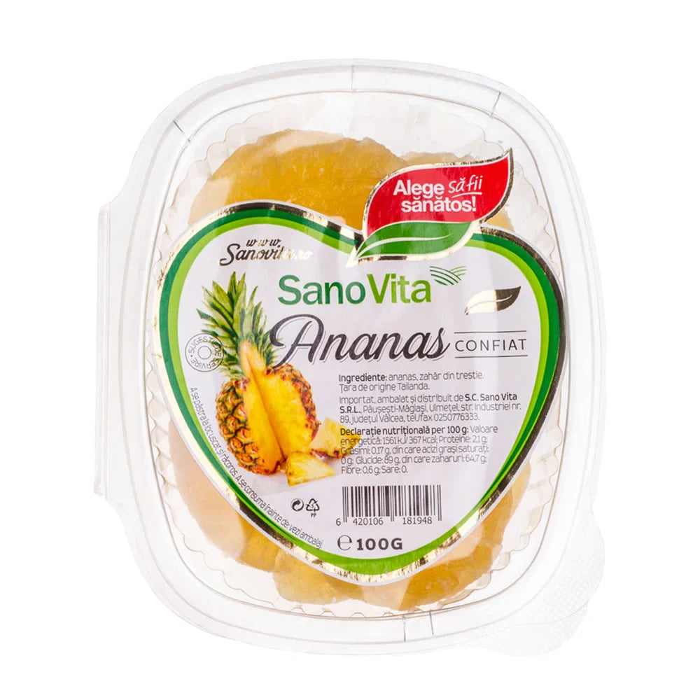 Ananas confiat, 100 gr-SANO.00074