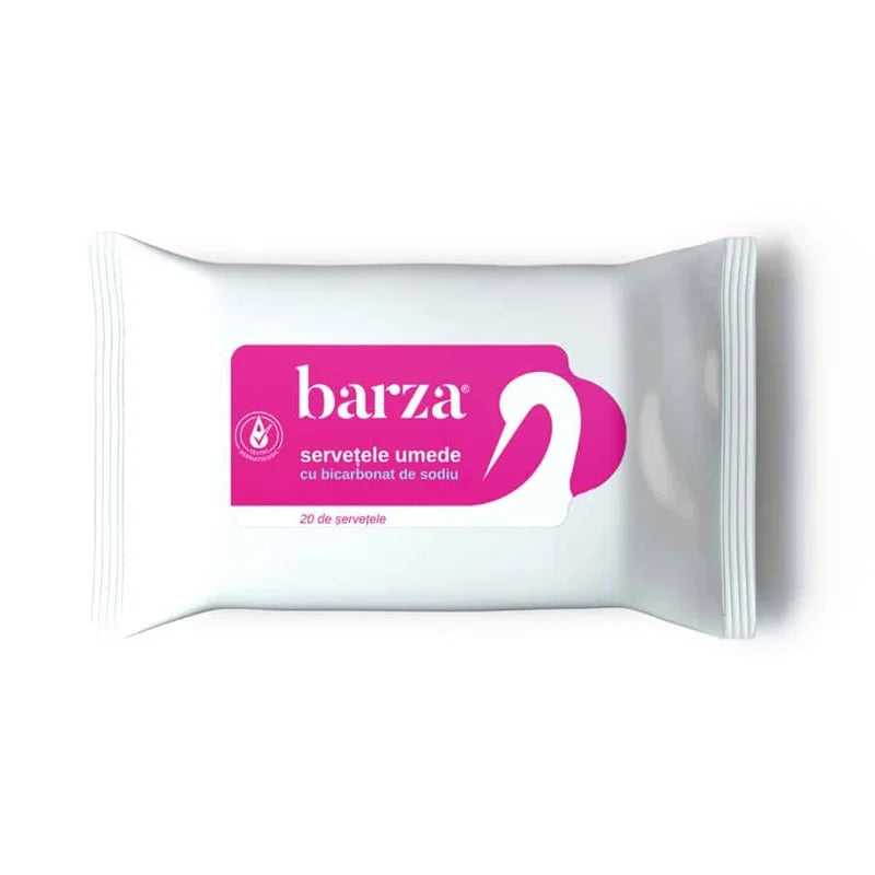 Servetele umede cu bicarbonat de sodiu, 20 bucati, Barza-BARZ.00011