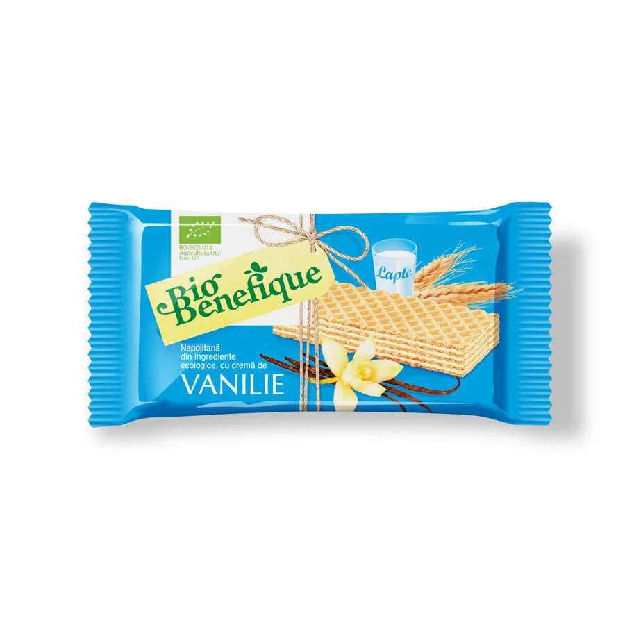 Napolitane cu crema de vanilie (Bio), 40 gr-SLYD.00018
