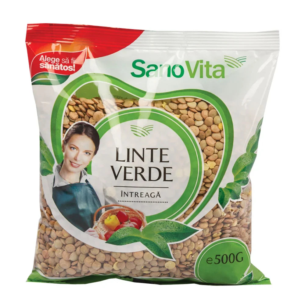 Linte verde intreaga, 500 gr-SANO.00036