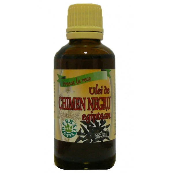 Ulei de Chimen Negru Presat la Rece, 50 ml (Uz Intern)-HERB.00572