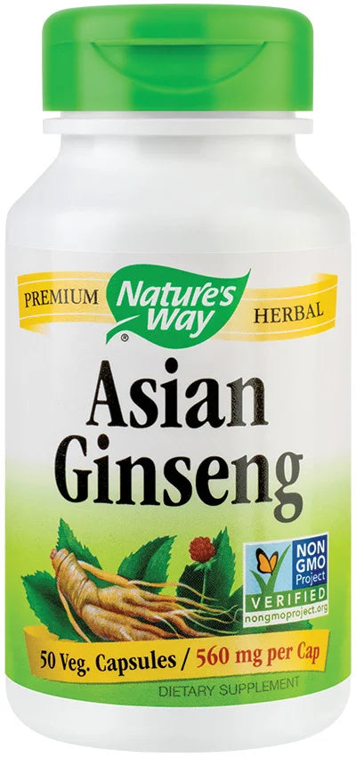 Asian Ginseng 560 mg, 50 capsule vegetale-SECO.00375
