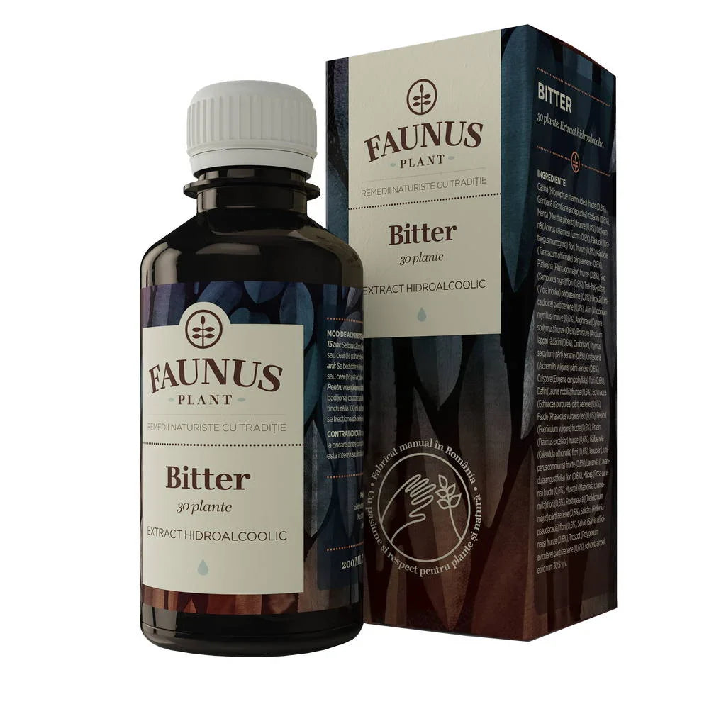 Tinctura Bitter 30 Plante, 200 ml-FAUN.00019