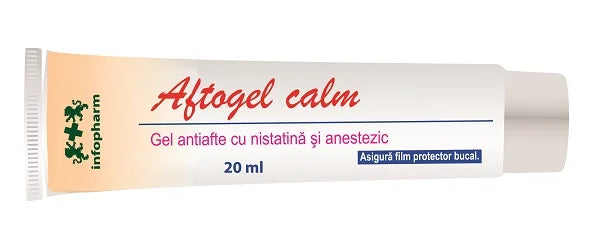 Aftogel Calm Film Protector cu Nistatina & Anestezic, 20 ml-INFO.00039