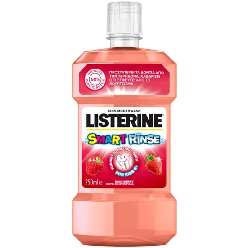 Apa de Gura, Kids Smart Rinse Berry – Listerine, 250 ml-JOHN.00531
