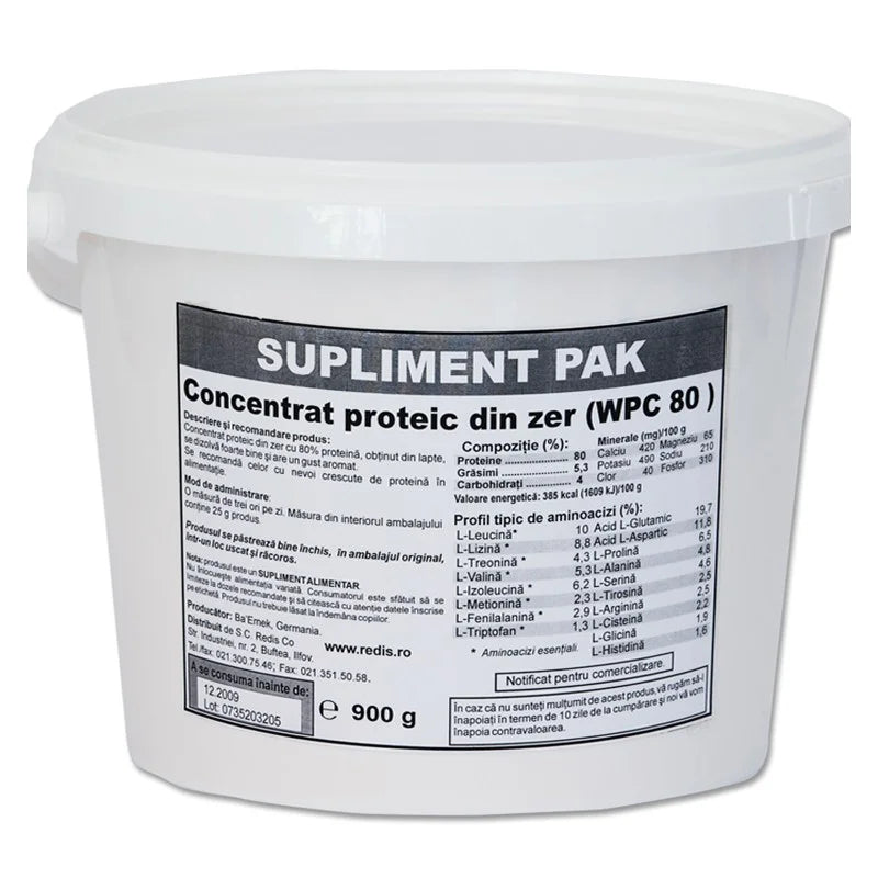Concentrat din zer (WPC80), 900 gr-REDI.00047