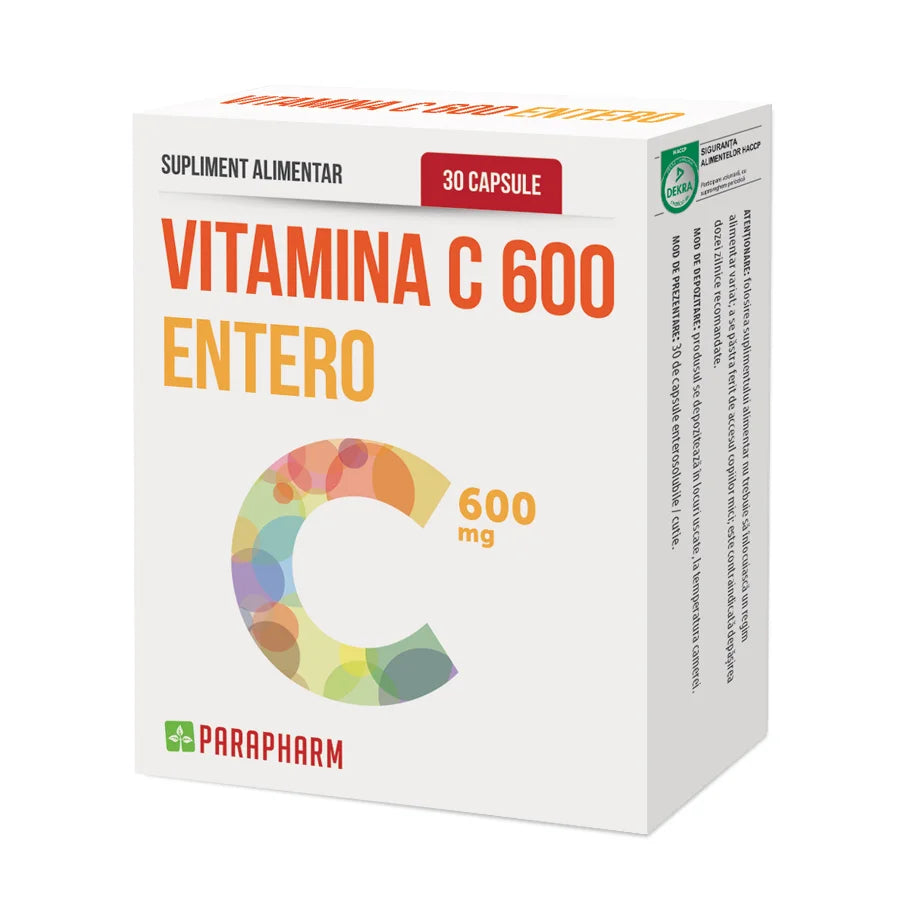Vitamina C 600 Entero, 30 cps-QUAN.00217