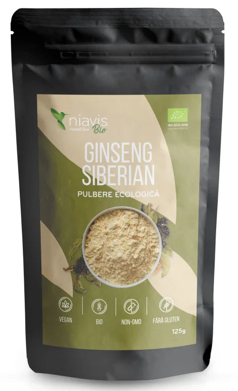 Ginseng Siberian Pulbere Ecologica (Bio), 125 g-NIAV.00007