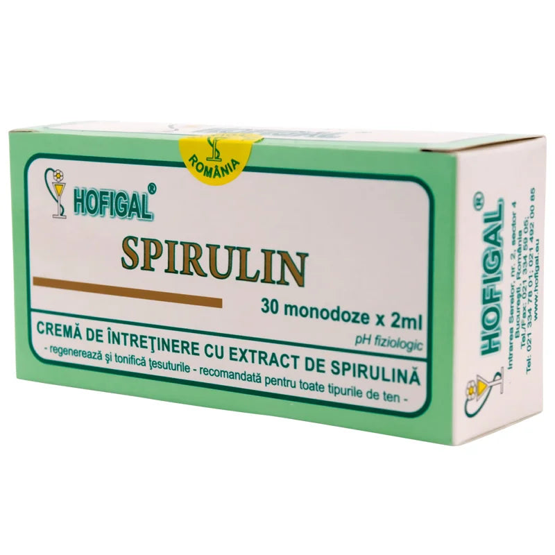 Crema Spirulin, 2 ml x 30 monodoze-HOFI.00037