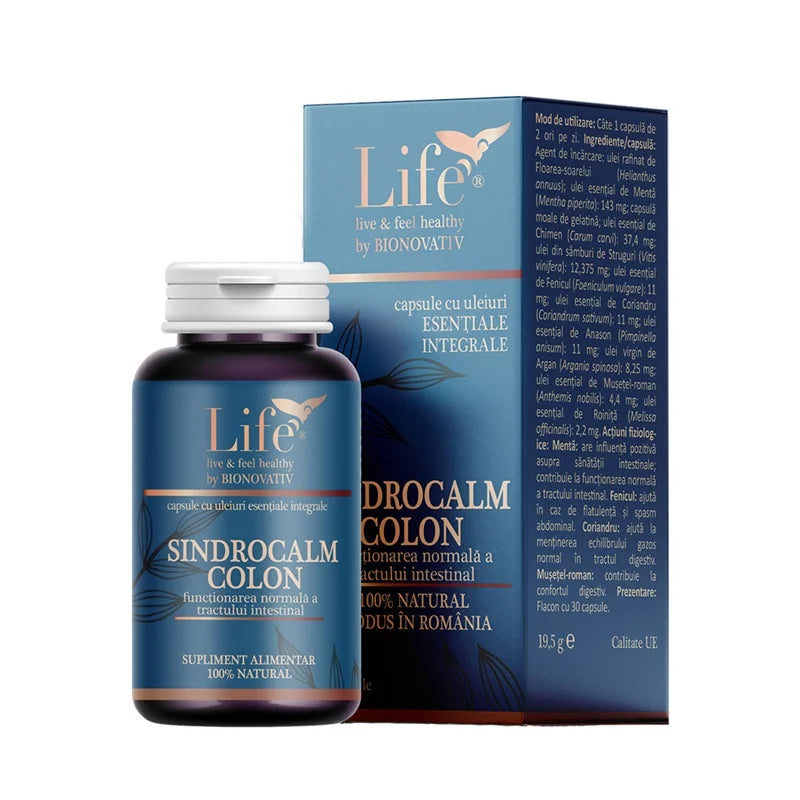 Sindrocalm Colon cu uleiuri esentiale, 30 capsule-BION.00106