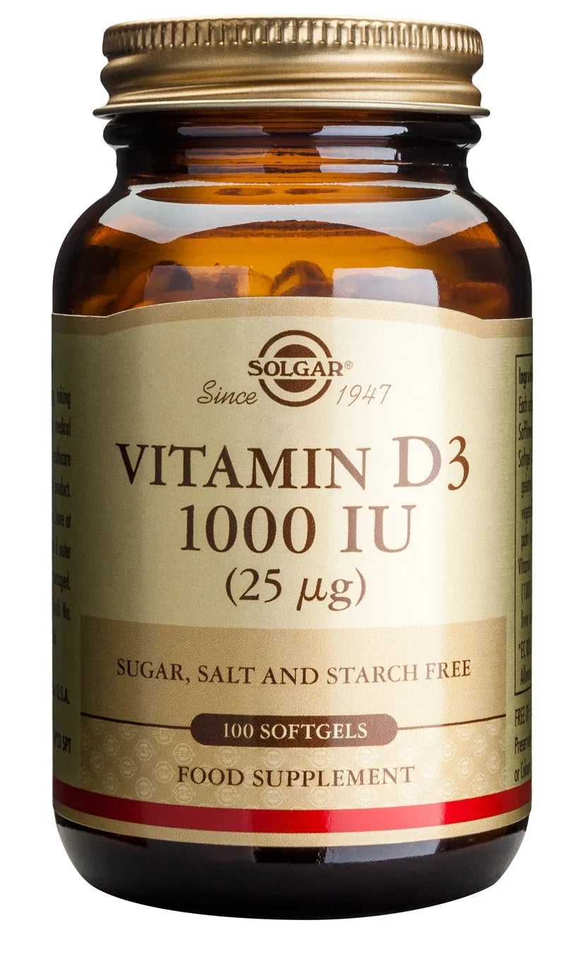 Vitamina D3 1000 UI (25 mcg), 100 capsule moi-SOLG.00009