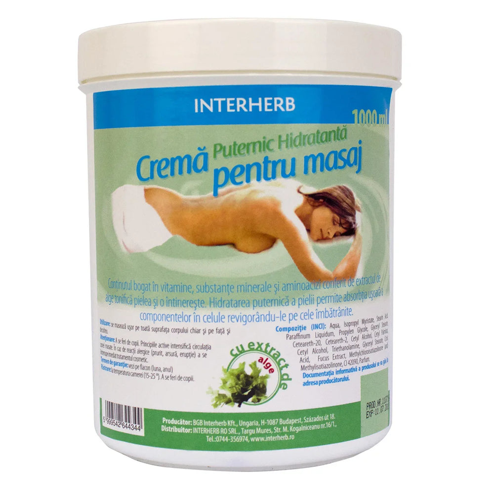 Crema pentru Masaj (Alge Marine), 1000 ml-INTE.00120
