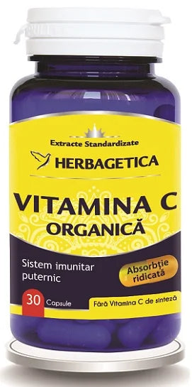 Vitamina C Organica, 30 cps-HERB.00371