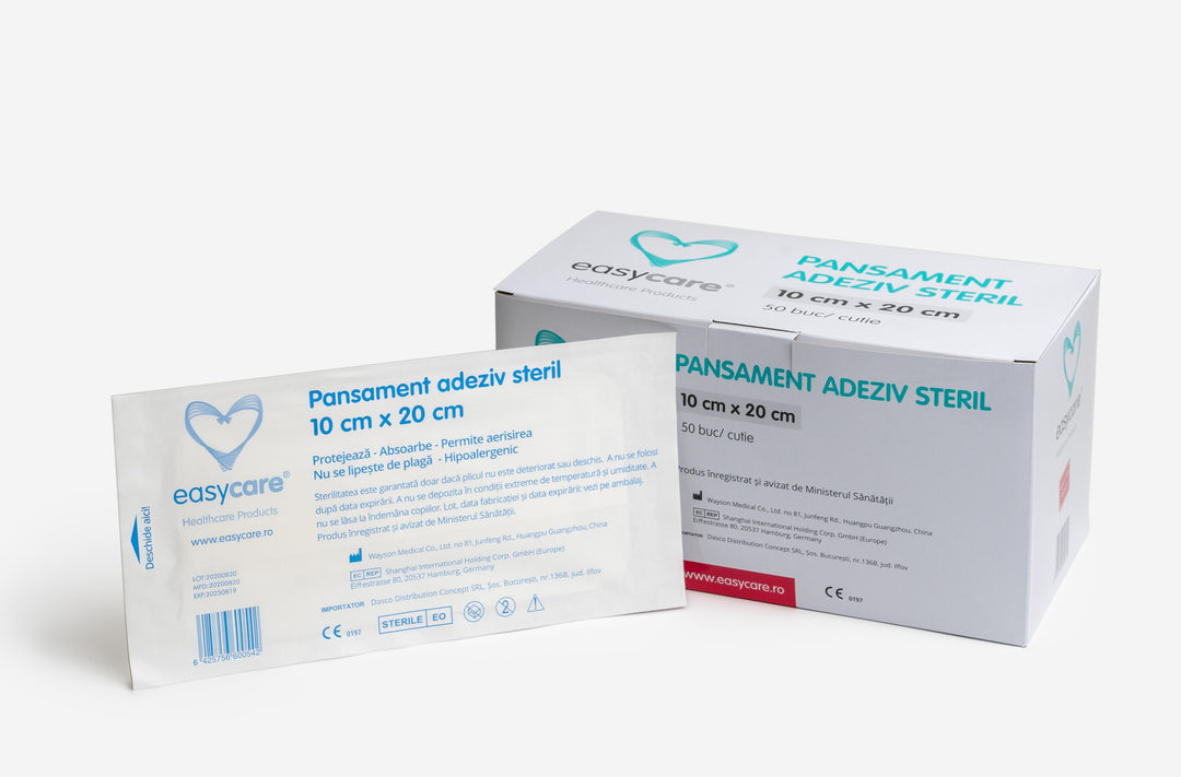Pansament adeziv steril 10cmx20cm - Easy Care