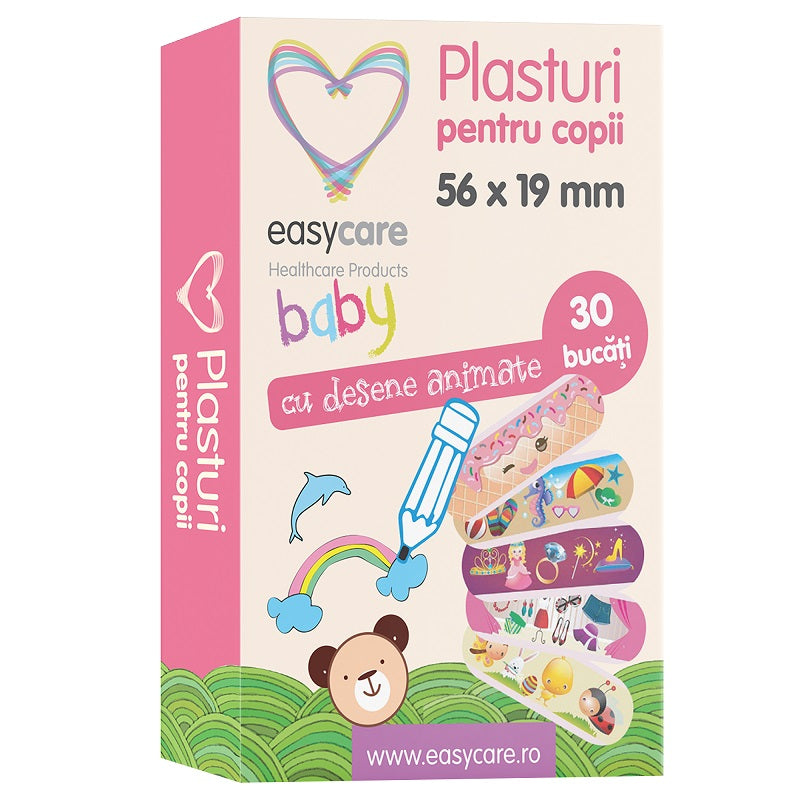 Plasturi copii cu desene animate 56 x 19 mm, 30 buc-EASY.00083