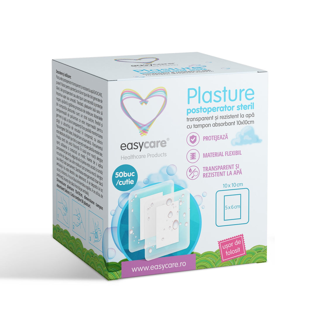 Plasture postoperator steril 10x10cm - Easy Care