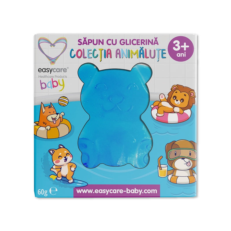 Săpun cu glicerină pentru copii Animăluțe, 60g - Easy Care Baby
