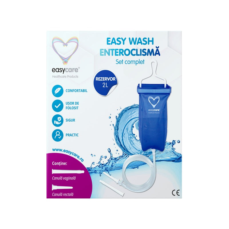 Set irigator pentru enteroclismă Easy Wash, 2L - Easy Care