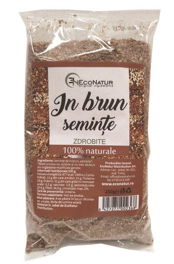 Seminte in brun zdrobite 250gr - Eco Natur