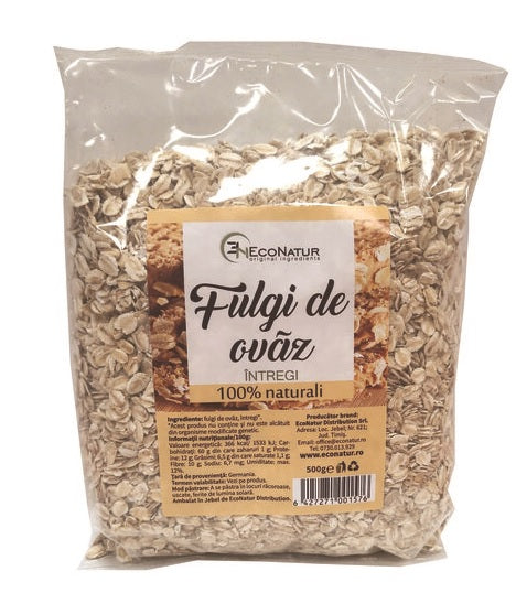 Fulgi ovaz intregi 500gr - Eco Natur