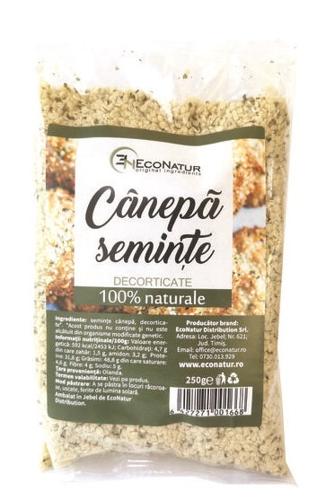 Seminte canepa decorticate 250gr - Eco Natur