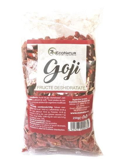 Goji fructe deshidratate 250gr - Eco Natur