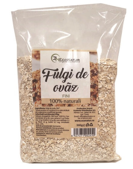Fulgi ovaz fini 500gr - Eco Natur