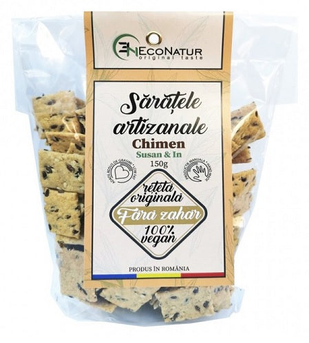 Saratele artizanale chimen fara zahar 150gr - Eco Natur