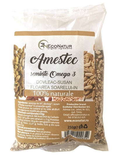 Amestec seminte omega 3 250gr - Eco Natur