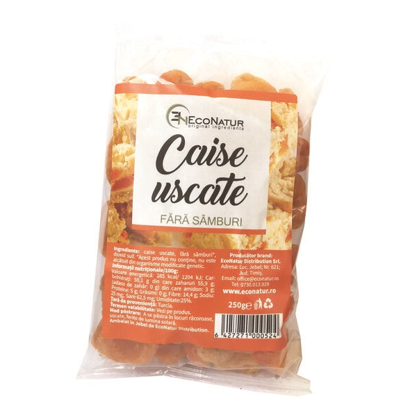 Caise uscate fara samburi 250gr - Eco Natur
