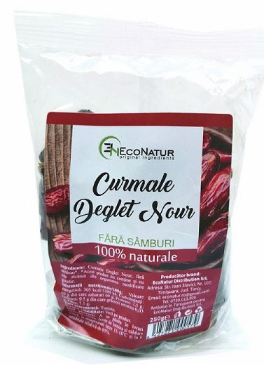 Curmale deglet nour fara samburi 250gr - Eco Natur