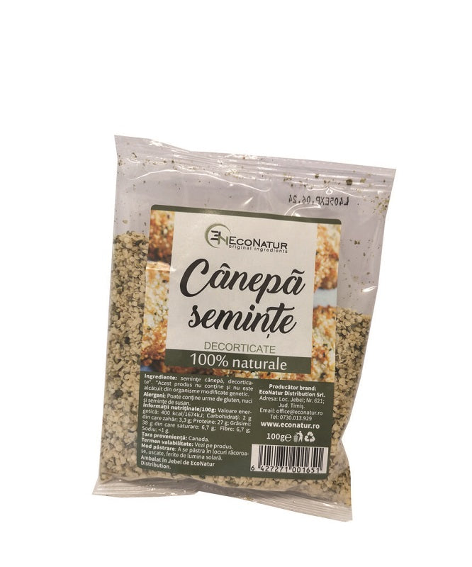 Seminte canepa decorticate 100gr - Eco Natur
