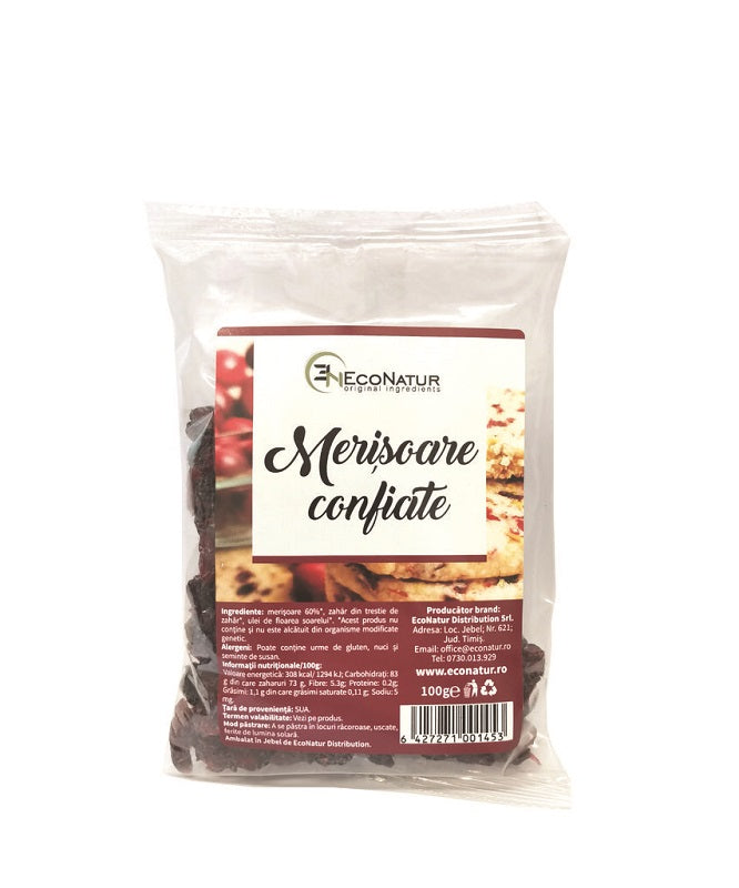 Merisoare confiate 100gr - Eco Natur