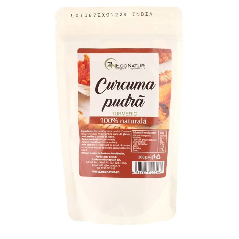 Curcuma (turmeric )pudra 100gr - Eco Natur